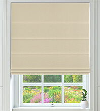 Assisi Cream - Luxury Plain Weave Roman Blind