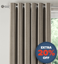 Assisi Light Brown -  Luxury Plain Weave Curtains