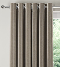 Assisi Light Brown -  Luxury Plain Weave Curtains