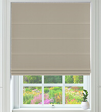 Assisi Light Brown – Luxury Plain Weave Roman Blind