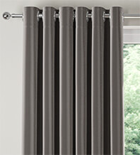 Assisi Light Grey -  Luxury Plain Weave Curtains