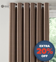 Augustus Chocolate - Faux Silk & Chenille Patterned Curtains