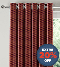 Augustus Wine - Faux Silk & Chenille Patterned Curtains