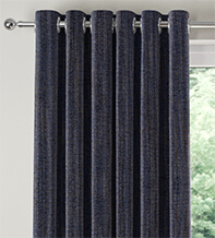 Constantine Navy - Woven Curtains