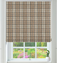 Ecosse Brown - Tartan Roman Blind