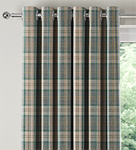 Ecosse Duck Egg - Tartan Curtains