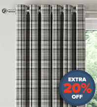 Ecosse Grey - Tartan Curtains