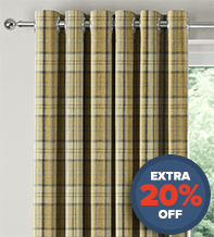 Ecosse Mustard - Tartan Curtains