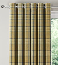 Ecosse Mustard - Tartan Curtains