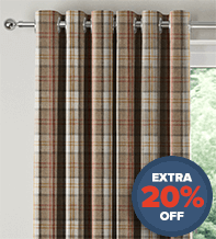 Ecosse Natural - Tartan Curtains