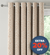 Fern Soft Pink - Floral Pattern Curtains