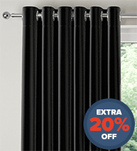 Firenze Black - Luxury Velour Curtains