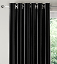 Firenze Black - Luxury Velour Curtains