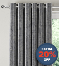 Hastings Grey -  Designer Basketweave Curtains