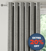 Hastings Grey Mist -  Designer Basketweave Curtains