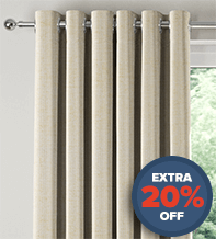 Hastings Ivory -  Designer Basketweave Curtains