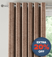 Hastings Peach -  Designer Basketweave Curtains