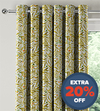 KeyWest Biscuit - Floral Pattern Curtains