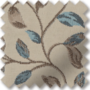 LaFleur Blue - Floral Pattern Curtains