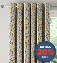 LaFleur Terracotta - Floral Pattern Curtains
