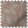 Leaf-Motif Coffee -  Woven Floral Curtains