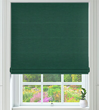 Monti Green - Luxury Chenille Roman Blind