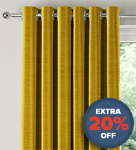 Monti Ochre - Luxury Chenille Curtains