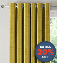 Ravenna Mustard - Textured Curtains