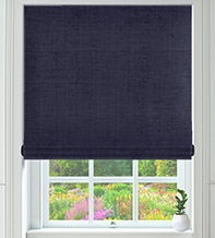 Ravenna Navy Blue - Textured Roman Blind