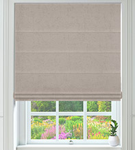 Verona Mink - Luxury Soft Sheen Roman Blind