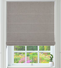 Verona Truffle – Luxury Soft Sheen Roman Blind