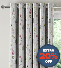 Augustine Blush - Floral Pattern Curtains