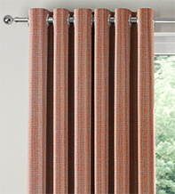 Lucia Burnt Orange -  Luxury Woven Curtains