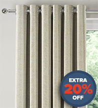Octavia Cream -  Designer Basketweave Curtains