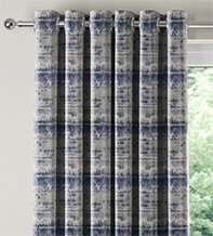 Paterna Blue - Textured Curtains