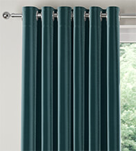 Valentina Deep Teal - Luxury Velour Curtains