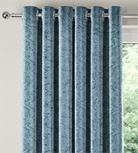 Constance Aqua - Luxury Crushed Velvet Curtains