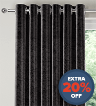 Constance Black - Luxury Crushed Velvet Curtains