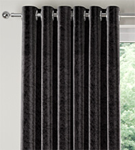 Constance Black - Luxury Crushed Velvet Curtains