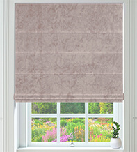 Constance Champagne – Luxury Crushed Velvet Roman Blind