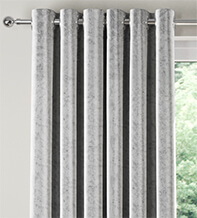 Constance Silver - Luxury Crushed Velvet Curtains