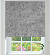 Constance Steel – Luxury Crushed Velvet Roman Blind