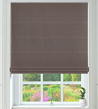 Eleganza Brown - Textured Faux Silk Roman Blind