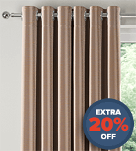 Eleganza Light Brown - Textured Faux Silk Curtains