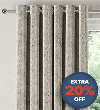 Jasmine Grey - Floral Pattern Curtains
