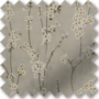 Jasmine Grey - Floral Pattern Roman Blind