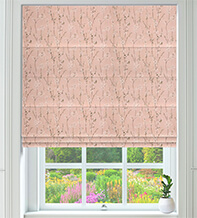 Jasmine Pink - Floral Pattern Roman Blind