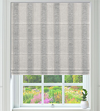 Modena Grey – Stripe Patterned Roman Blind