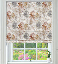 Orchard Blush - Floral Pattern Roman Blind