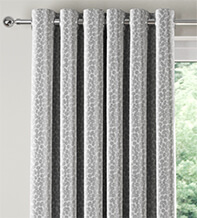 Pebble Light Grey - Patterned Curtains